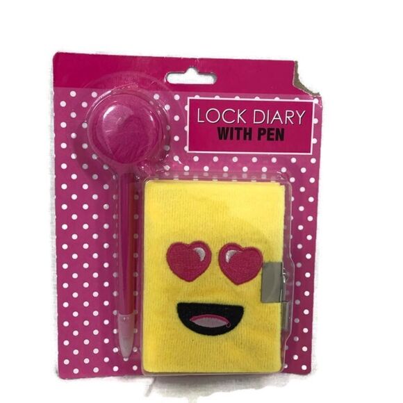 Brand new Emoji Lock Diary with Pen - Picture 2 of 3